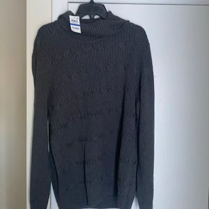 Grey Turtleneck Sweater